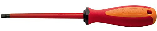 Unior Schraubendreher TBI mit TX-Profil und Bohrung Tr 27 rot