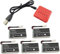 ZYGY 5pcs 3.7V 300mah Lithium Akku &5 in 1 Ladegeräte für Hubsan X4 (H107C, H107D, H107L), Syma X11 X11C, TDR Spider,HS170,HS170C,F180W,F180C FX801 V911S A120 XK A150 V966 RC Drohne