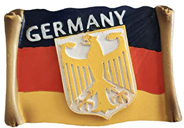 3D-Souvenir-Kühlschrankmagnet, Deutschland-Flagge, handgefertigt, Heim- und Küchendekoration, Deutschland-Kühlschrank-Magnet-Kollektion