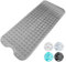 KEPLIN Premium Non-Slip Bath Mat - 200 Suction Cups, BPA, Latex Free, Mildew Resistant, Machine Washable - Safe, Durable & Comfortable for Bathroom Tubs (Grey, Bath, 100 x 40cm)