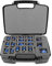 CASEMATIX Miniature Storage Hard Shell Figure Case - 30 Slot Figurine Carrying Case with Customizable Foam for Large Miniatures for Warhammer 40k, DND and More!