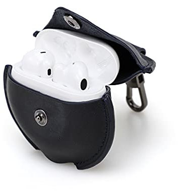 Custodia protettiva in vera pelle adatta per FreeBuds 4 True Wireless Earbuds Custodia protettiva Custodia protettiva per auricolari in pelle retrò con gancio portachiavi