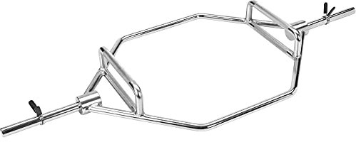Bad Company Hexagon Hantelstange inkl. Verschlüssen für Kniebeugen, Kreuz- und Schulterheben als 30/31 mm oder 50/51 mm Variante I Max. Gewichtsbelastung von bis zu 350 kg (30/31 mm)