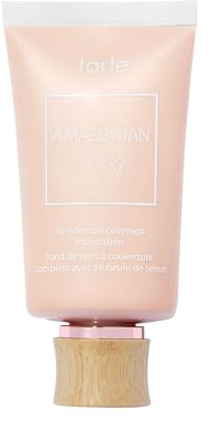 tarte Amazonian clay 16-hour Full Size coverage foundation – Matte Finish Foundation, Vitamin E for Hydration & Smooth Looking Skin, Vegan & Cruelty-Free, full size, fair beige