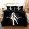 ZHANGYAOSHU Michael Jackson Bettwäsche, 3er-Pack, 100% weiche und Bequeme Bettbezüge und Kissenbezüge aus Mikrofaser (A5,140x200cm+80x80cm x2)