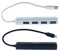 Lot de 2 concentrateurs USB, 4 ports USB 2.0, Micro USB vers 4 USB, USB Type C vers 4 USB