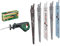 Bosch scie sabre sans fil AdvancedRecip 18 (sans batterie, système 18 V, dans carton) & Lot de 5 lames F016800307 pour élagueur Keo