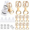 Baderke 50 Packs 50th Golden Bottle Opener Set 50th Birthday Party Favor Openers with Thank You Tags Organza Bags 50th Party Wedding Anniversaries Souvenirs Favors Decorations for Guests