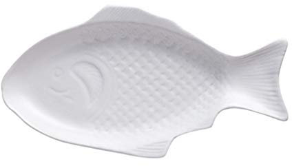 Luxshiny 1 Pc Plato De Postre Platos De Cerámica Platos para Servir Sushi Fuentes Ovaladas para Servir Plato De Pescado Ovalado Placas Correllware Cerámico Comercial Horno Microondas
