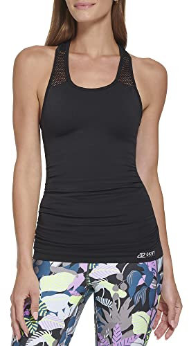 DKNY Damen Dp2t8851-blk, klein Henley-Hemd, Schwarz