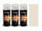 Polisan Spray Paint | Cream | Perfect for Radiator, Plastic, Fabric, Metal, Wood, Bike, Marking | 3 x 400ml | RAL 9001 | Triple Pack