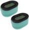 vhbw Ersatzfilter Set (2x Vorfilter, 2x Luftfilter) Ersatz für SABO 2629, 26630, 497725S, SA26630 für Rasenmäher, Schwarz, Weiß