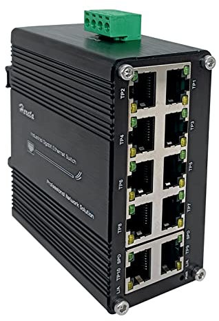 Commutateur Gigabit Ethernet industriel durci 10 ports 10/100/1000T RJ45 avec fonction auto-MDI/MDI-X Mini commutateur compact