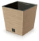 Fora Flowerpots, Stylish and Durable Plant Pots for Indoor and Outdoor Use (Square Pot 24cm - Natural)