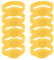 10 Stück 13,56 MHz RFID, Silikonarmband, Wasserdichtes IC-RFID-Armband, Armband, Karte für Schwimmbad, Sauna, Zimmer, Gelb (Gelb)
