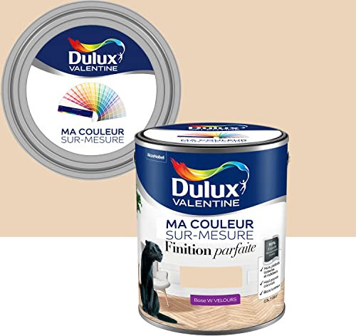 Ma Couleur Sur-mesure par Dulux Valentine – Peinture Intérieure Murs, Plafonds, Boiseries - Finition Parfaite - 98% d'opacité - Velours Coquille d'Œuf 2,5 L - Palette Intemporelle
