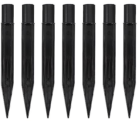 Kunststoff-Erdspieße 10 Stück Solar-Lichtpfähle, Kunststoff verstärkte Erdspieße Ersatz Solar Fackel Licht Spikes für Gartenlampen, M8 mm Erdspieß Stakes