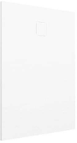 Piatto Doccia 70x120 cm Bianco Effetto Pietra Rettangolare in SMC Riducibile Samos