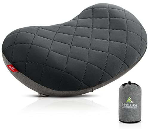 HIKENTURE Aufblasbares Kissen mit Abnehmbarem Bezug - Camping Kopfkissen - Reisekssen Campingkissen zum Schlafen - Inflatable Pillow-A2