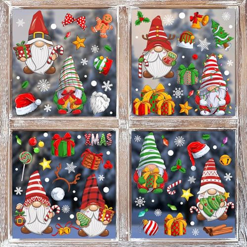 Quera Weihnachten Fensteraufkleber Wichtel Weihnachten Fensterdekorationen Statische Weihnachten Fensteraufkleber Fensteraufkleber Glas Fensterbilder Wichtel Weihnachten Fensterdekorationen