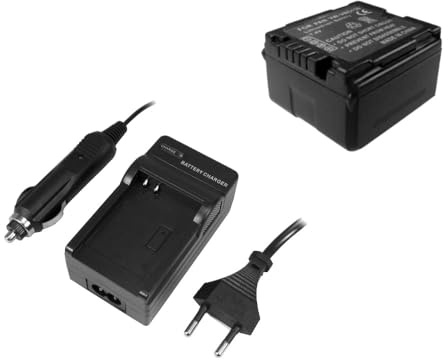 Angebot IM Set: Kamera Li-Ion Akku + Akku Ladegerät mit Kfz Adapter kompatibel mit Panasonic SDR-H21 SDR-H40 SDR-H60 SDR-H80 SDR-H90 SDR-H200 SDR-H250 SDR-H280 VDR-D50 VDR-D160 ersetzt VBN130