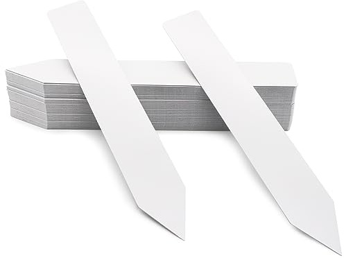 Plastic Plant Labels 8 Inch 50 PCS Garden Plant Tags Nursery Garden Labels Waterproof Flower Marker for Decoration