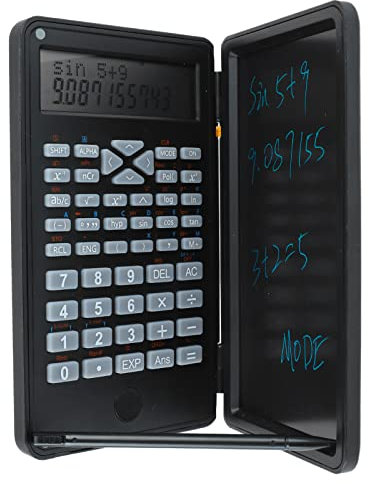 Scientific Calculator Office Examination Accounting Handwriting Black Tablet Display 6 Inch Lcd for Mini Penmanship Calligraphy Writing Calligraphic Writing Scientific