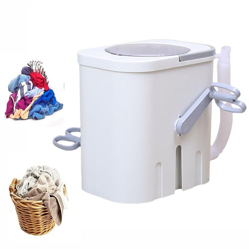 Machine À Laver Manuelle Portable Non Électrique, Essoreuse Manuelle Compacte, Alternative À La Lessive Permettant D'économiser Du Travail, Petite Laveuse Mobile Pour Dortoir, Appartement, Camping