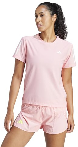 adidas Damen Own The Run Base Tee, Semi Pink Spark, XL