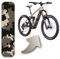 Designfolie für E-Bike Akkucover für CUBE Stereo | Reaction Hybrid Modelle, Rahmenschutz eBike, Fahrrad Aufkleber, Bike Sticker (Cube Abdeckung 20-04377, 21-11463, 20-01818, Desert ´n´ Black matt)