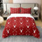 richhome 100% Natur Baumwolle Hirsch Geweih Bettbezug, Outdoor Wild Elch Bettwäsche Set für Zimmer, Retro Rot Ganzjahres Bettwäsche mit Reißverschluss Verschluss 155x220