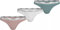 Calvin Klein Strings Femme Lot de 3 Invisibles sans Coutures, Multicolore (Subdued/White/Zoni Beach), L