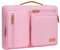 MOSISO 13,3 Pollici Custodia Laptop, 13-13.3 Pollici Custodia PC Compatibile con MacBook Air/Pro 13 / Pro 14, HP Dell Acer ASUS, Lato Aperto Borsa con 4 Cerniera Tasche&Maniglia, Rosa