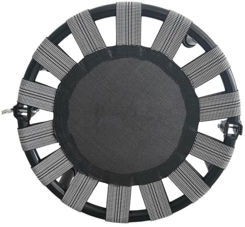LOVIVER Mini-Trampolin, Sprungbett, leise, kompakt, zusammenklappbar, rundes Trampolin zum Spielen, Trainieren, Geburtstagsgeschenke, Fitness, Zuhause
