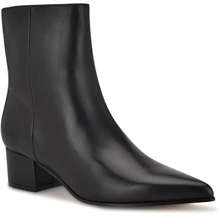 Nine West Womens Maribu Black Leather 7.5 Medium