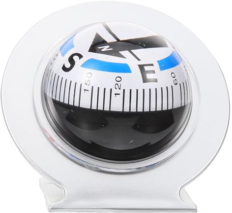 TOGEVAL Fahrzeug-navigationswerkzeug Autokompass Klebebasis Armaturenbrett-Dekoration Abs-Material Kompass Für Auto Boot LKW