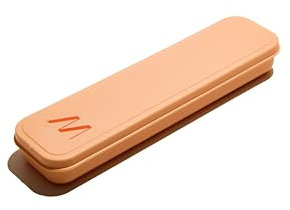 Muitomas, Set di Posate Portatile, Kit Completo di Posate per Pranzi Fuori Casa, con Custodia Compatta Facile da Trasportare in Viaggi e Ufficio, Colore Peach Fuzz