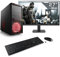 Gaming PC mit Windows 11 Home, AMD Ryzen 5 5500 6X 3600 MHz, 500 GB M.2 SSD, 16 GBDDR4-RAM, GeForce RTX 3050, MSI Mainbaord, USB 3.2, 27 Zoll Full-HD, Tastatur/Maus-Set, M11450H