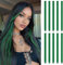 10 Pcs Extension Cheveux | Rajout Cheveux Couleur de 55 cm | Meche Cheveux (Vert foncé)