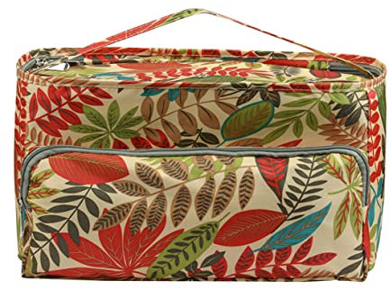 Operitacx Stickset-behälter Mit Reißverschluss Tragbare Aufbewahrungstasche Aus Oxford-Stoff Für Unterwegs