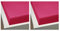 Lot de 2 Draps Housse Taille et Couleur au Choix 100% Coton, pour Lit 2 Personnes 57 Fils (140 x 190 x 25 cm, Fuschia)