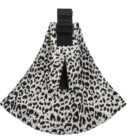 Sac à dos réglable pour bébé avec ceinture de sécurité ergonomique pour enfants de moins de 3 à 48 mois (tatouage léopard amande)