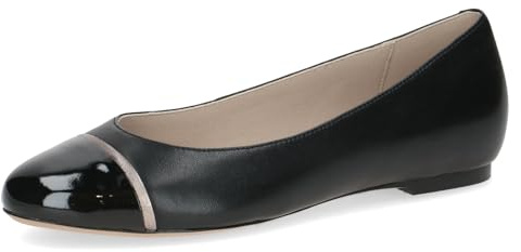 CAPRICE Damen Ballerinas mit Absatz, Schwarz (Black Comb), 37,5
