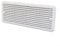 Rejilla de ventilación de nevera para caravana, rejilla de montaje de ventilación para Thetford para caravana compatible con autocaravana para sistema de ventilación existente (blanco)