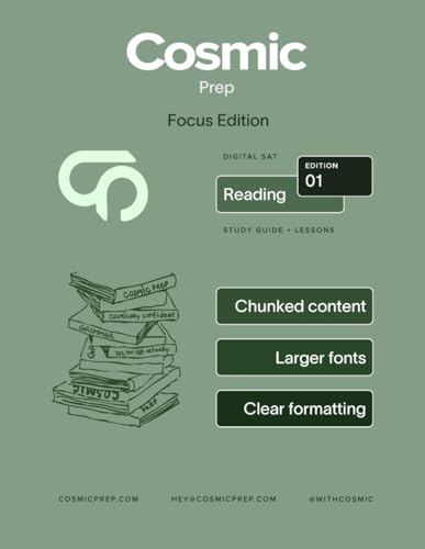 Cosmic Prep Digital SAT Reading Guide Focus Edition