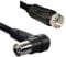 KesCom® ITC12533 Hochwertiges Antennenkabel F-Stecker gerade auf IEC Koax Buchse gewinkelt 1,5m schwarz, 100% doppelt geschirmt, RoHS, > 85dB