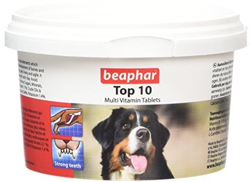 Beaphar Top 10 Dog Vitamin 180 Tablets (Pack of 3)