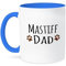 3dRose Mastiff Dog Dad Tasse, Keramik, braun, 11 oz