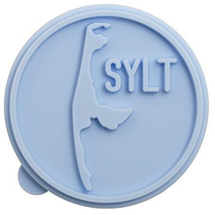 Birkmann 1010732510 Plätzchen-Stempel Sylt, Durchmesser 7 cm, Kunststoff, Grau, 5 x 3 x 2 cm
