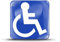 SkinoEu® 1 x 3D Silicone Autocollant avec Motif International Accès Handicapé Disabled Symbol pour Voiture Fourgonnette Camion KS 56